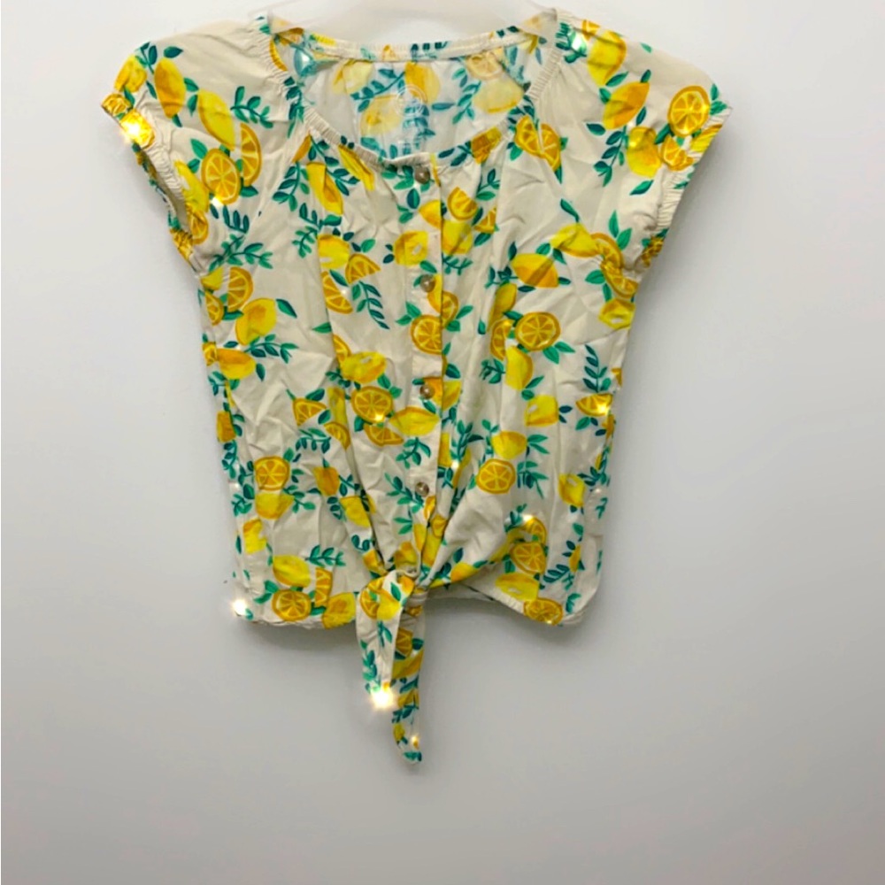 Lemon shirt.  Button up.  Buttons are real